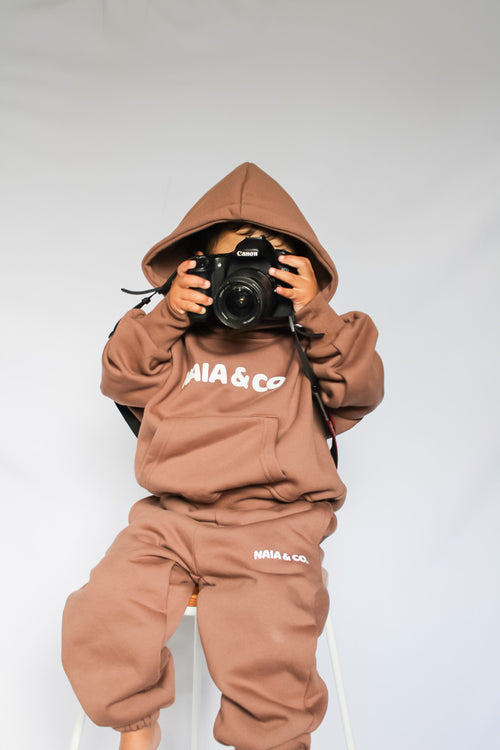 Cozy Days - Chocolate Tracksuit Set